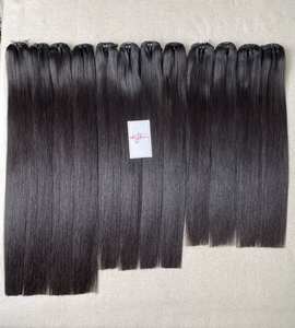 ผมเวียดนามแท้แบบตรงธรรมชาติ ไม่ผ่านกระบวนการ 100% เรียงเส้นผมตามธรรมชาติ ผมเวอร์จินแบบเย็บด้วยเครื่อง  น้ำหนัก 100 กรัม สำหรับต่อผม - Product Image 2