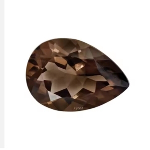 10X12mm 배 컷 천연 스모키 쿼츠 도매 공장 가격 하이 퀄리티 패싯 느슨한 보석 천연 스모키 쿼츠 - Product Image 1
