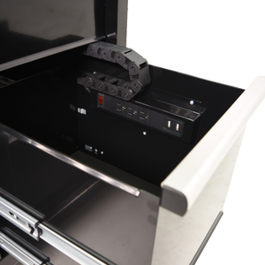 Prix d'usine 104 cm Armoire à outils roulante à 10 tiroirs Option OEM personnalisable pour Garage Industrie Entrepôt Mécanique Stockage - Product Image 5