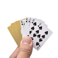 Prix bas en gros vente chaude cartes de jeu de poker taille personnalisable couleur Logo motif personnalisé Mini cartes à jouer en papier