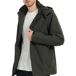 Veste coupe-vent haut de gamme pour homme, hiver, coupe slim, à capuche, col montant, personnalisable, imperméable, respirante, séchage rapide, fabricant OEM, haute qualité - Product Image 6
