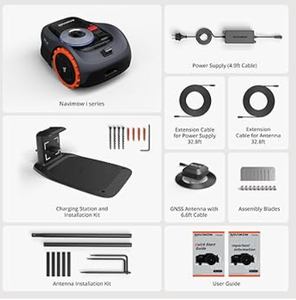 # # # # หุ่นยนต์ตัดหญ้า Navimows I105N รุ่นใหม่ ไร้สาย สำหรับพื้นที่ 1/8 เอเคอร์ พร้อมระบบ RTK+ Ai Mapping Vision - Product Image 3