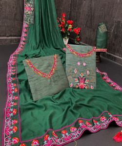 Sarees imprimés géométriques en gros: rehaussez votre garde-robe avec la fabrication en gros de sarees Surat - Product Image 1