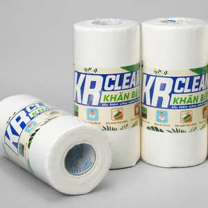 Krclean-Paños de limpieza desechables, toallitas superabsorbentes de cocina para platos, mesas, círculo blanco sostenible, 100 hojas - Product Image 4