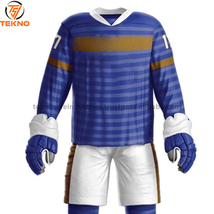 Uniforme de hockey sur glace d'équipe personnalisé brodé de qualité supérieure personnalisé nouveau design pas cher prix sublimation uniforme de hockey sur glace - Product Image 3