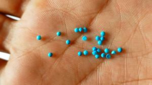 อัญมณีสีฟ้าเทอร์ควอยส์ Arizona cabochons 1mm สีฟ้าครามแท้ - Product Image 5