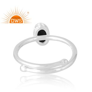 Anillo de piedras preciosas espinales negras naturales de Plata de Ley 925 más vendido, joyería personalizada para mujer, regalo para ella - Product Image 2