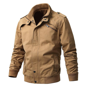 Nouveautés Vestes pour hommes en coton décontractées d'hiver en toile avec fermeture éclair intégrale de qualité supérieure 100% coton Vestes pour hommes - Product Image 1