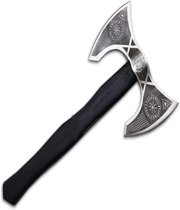 ขวานมีเคราสไตล์ไวกิ้งทำด้วยมือเหล็กคาร์บอน - Product Image 3