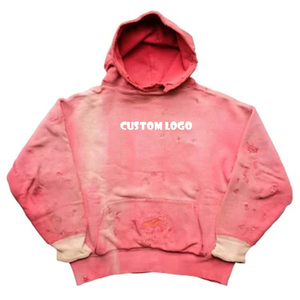 เสื้อฮู้ดผ้าเกล็ดปลาแบบวินเทจผ้าเฟรนซ์เทอร์รี่100% สำหรับผู้ชาย - Product Image 4