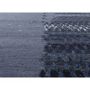 Tapis en laine et soie de bambou noué à la main Edge & Essence, bleu, motif abstrait, pour usage domestique - Aiwb-13013 - Product Image 3