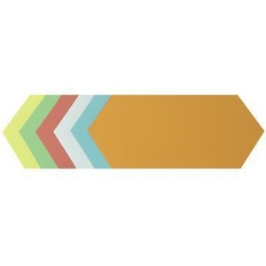Tarjetas de moderación Soennecken, papel reciclado 100%, 20.5 x 9.5 cm, 130 g/m², colores surtidos, 250 unidades/paquete, papel de oficina - Product Image 1