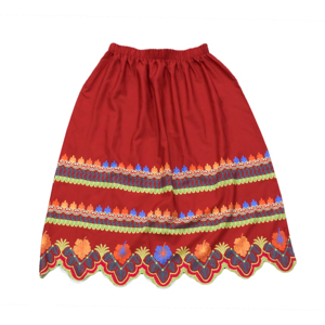 กระโปรงผ้าฝ้ายเอวสูงสำหรับผู้หญิงชุดราตรีงานปักสไตล์เอ็มไพร์ระบายอากาศได้ดี - Product Image 2