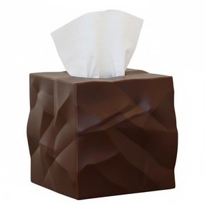 Boîte à mouchoirs moderne de luxe en acier inoxydable argenté, écologique, faite à la main, porte-serviettes créatif, maison, bureau, hôtel, restaurant - Product Image 6