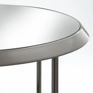 Mesa Redonda con Estructura de Acero Envejecido en Color Marrón Negro para Cocina, Comedor y Bar en Casa - Product Image 4