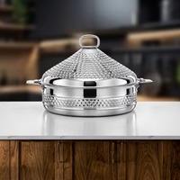 Wholesale Modern Customizable Stainless Steel <b>Cookware</b> Hotpot Eco-Friendly & Dishwasher Safe Beautifully <b>Crafted</b> Indian Artisans - Product Image 6