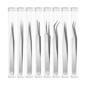 Multifunction Tweezers Set of 8 Anti-Static Tweezers for <b>Electronics</b>, Crafting, Jewellery Tool <b>Kit</b> by Vaslcare - Product Image 5