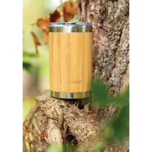 Gobelet à café en bambou durable de 270 ml, mug de merchandising pour emporter - Product Image 3