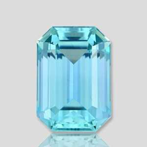 Aigue-marine bleue naturelle de qualité supérieure, taille émeraude, 14,26 CT, provenant du Mozambique, pour la fabrication de bijoux - Product Image 1