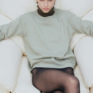 Sudadera de manga larga personalizada para mujer, Top corto de entrenamiento de invierno para mujer con insignia impresa, decoración, sudaderas en blanco - Product Image 6