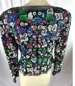 Bloqueo transpirable temporada de otoño chaqueta de longitud larga informal para mujer con cuentas borde libre fino sostenible lentejuelas decoración Color - Product Image 6