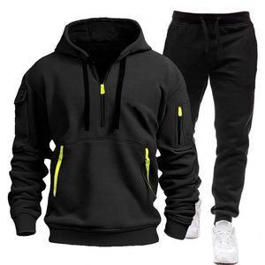Conjunto Deportivo Informal con Capucha, Ajustado, Transpirable, Estampado, de Nailon/Algodón, Largo Completo, para Hombre, Nuevo, Personalizado, al por Mayor - Product Image 3