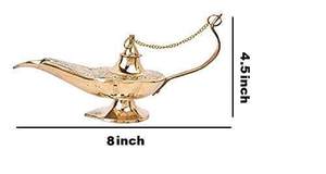 โคมไฟโลหะทองเหลืองอลาดีน ชิราห์ สำหรับตกแต่งบ้านและสำนักงาน และเป็นของโชว์ เหมาะสำหรับเป็นของขวัญในเทศกาลต่างๆ - Product Image 3