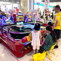 Ensemble de course de voitures pour enfants à 8 joueurs-Compétition de vitesse avec télécommande intérieure pour terrains de jeux et centres familiaux