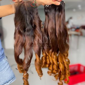 Venta al por mayor completa cutícula alineada Virgen 100% extensiones de cabello humano de trama Remy cabello humano con precio de fábrica - Product Image 3