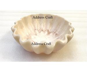 Frutero de resina de forma redonda, diseño de remolino de mármol, cuenco de resina para el hogar, Hotel, restaurante, uso, vajilla, decoración de boda, ensaladeras - Product Image 3