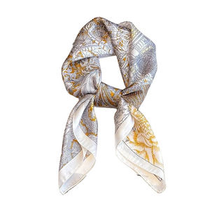 Fashion Design Women Best Flower Printed <b>Bandana</b> Women <b>Head</b> <b>Scarf</b> Silk Satin <b>Head</b> <b>Scarves</b> Women <b>Scarves</b> - Product Image 4