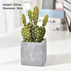 Artificial Succulent Cactus High-end Plant Desktop Desert Velvet Potted Plant Wholesale Photography Props Artificial Cactus DS44