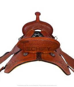 Selle de cheval en cuir occidental Cowboy robuste de qualité supérieure de haute qualité selle de cheval de meilleure qualité en gros - Product Image 1