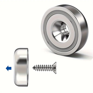 Imanes de Neodimio Super Fuertes con Orificio Avellanado |   Imanes de Neodimio de Alta Resistencia con Base Redonda <span class=keywords><strong>y</strong></span> Tornillos para Colgar Utensilios de Cocina - Product Image 1