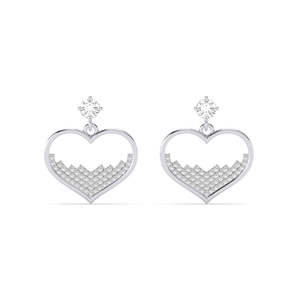 Boucles d'oreilles pendantes en argent sterling 925 de qualité supérieure pour femmes et filles, accessoire de mode - Product Image 1
