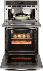 Four mural électrique simple de 27 pouces de qualité supérieure avec micro-ondes intégré en acier inoxydable - Product Image 3