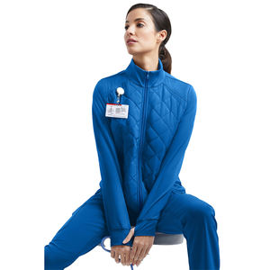Blouse médicale écologique en tissu recyclé, uniforme d'hôpital respirant et confortable, couleur et logo personnalisés - Product Image 6
