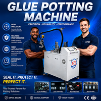 Máquina Semiautomática de Dos Partes para Encolado de Resina Epoxi, PU y Silicona, Dispensador de Pegamento para Controladores LED, PCB y Paquetes de Baterías