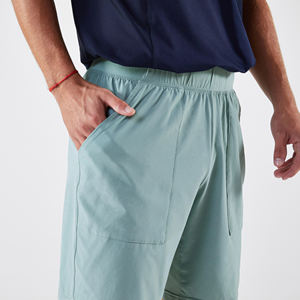 Short de tennis imperméable respirant à séchage rapide pour hommes avec logo en tissu teint uni - Product Image 1