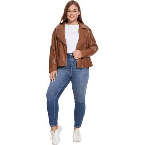 Veste en cuir pour femmes tendance 2025 mode vêtements d'extérieur en cuir véritable veste femmes élégant manteau femmes marron veste en cuir - Product Image 6