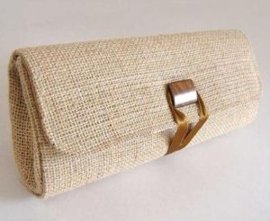 Pochette de toilette en toile de Jute avec Logo personnalisé professionnel, sac de maquillage à fermeture éclair, sac à cosmétiques en Jute biologique/trousse de toilette de maquillage de voyage unisexe - Product Image 4