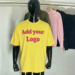 T-shirt à col rond surdimensionné pour homme en coton mélangé de haute qualité, impression numérique, tissu respirant et écologique, vente en gros de marque personnalisée - Product Image 5