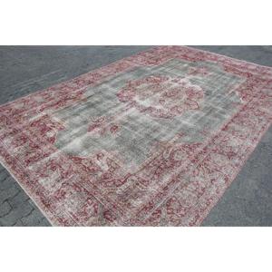 Tapis vintage surdimensionné, tapis turc 8,5x12,3 pieds, tapis en laine rouge - Product Image 3