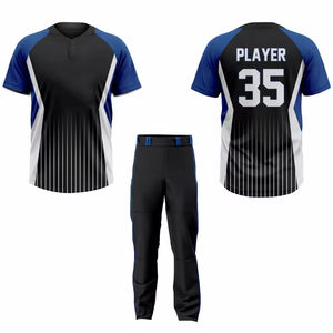 Ensembles d'uniformes de baseball respirants de haute qualité à manches courtes dans la commande en gros faite par Star Figure Enterprises - Product Image 1