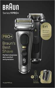 Afeitadora Eléctrica Braun Serie 9 Pro+ con 5 Elementos de Afeitado Pro, Afeitadora Eléctrica para Hombre, Recortadora de Pelo Largo, Estación de Limpieza - Product Image 2