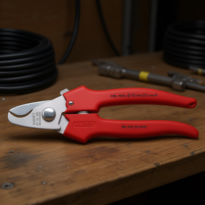 Cisailles à câbles Knipex à tête polie avec poignées gainées de plastique extrudé – Produit de coupe et de cisaillement - Product Image 3