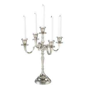 Candelabre Shah Gold Métallique Classique Élégant à Cinq Bras, Fait Main, Grand Format, pour Centres de Table Maison et Mariage, avec Taille Personnalisable - Product Image 6