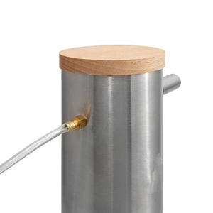 גנרטור עשן קר עם מכסה ומשאבת אוויר, מכונת עיסה חשמלית ניידת, כלי ברביקיו אביזר גריל כלי נירוסטה - Product Image 4