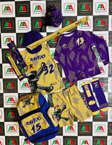 Uniforme de Compression de drapeau, short en jersey 7v7 uniformes de drapeau, bandeaux, manches, short complet, casque, paquet complet, bon - Product Image 6