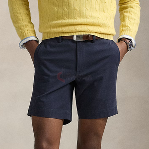 Vente en gros de shorts de plage pour hommes 100% coton taille moyenne, shorts de plage décontractés, d'été respirants et décontractés avec logo personnalisé - Product Image 4